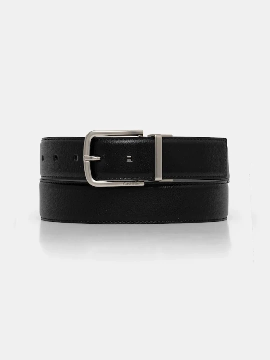Zdjęcie produktu Calvin Klein pasek skórzany dwustronny czarny