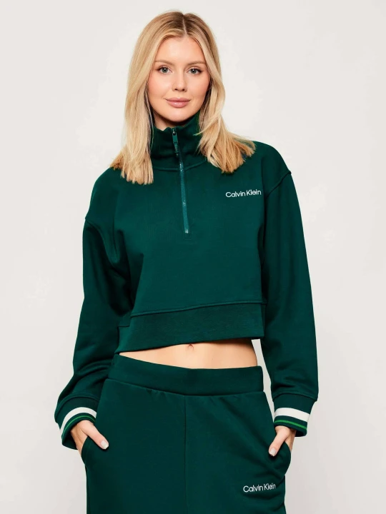 Zdjęcie produktu Calvin Klein Performance Bluza | Relaxed fit butelkowa zieleń