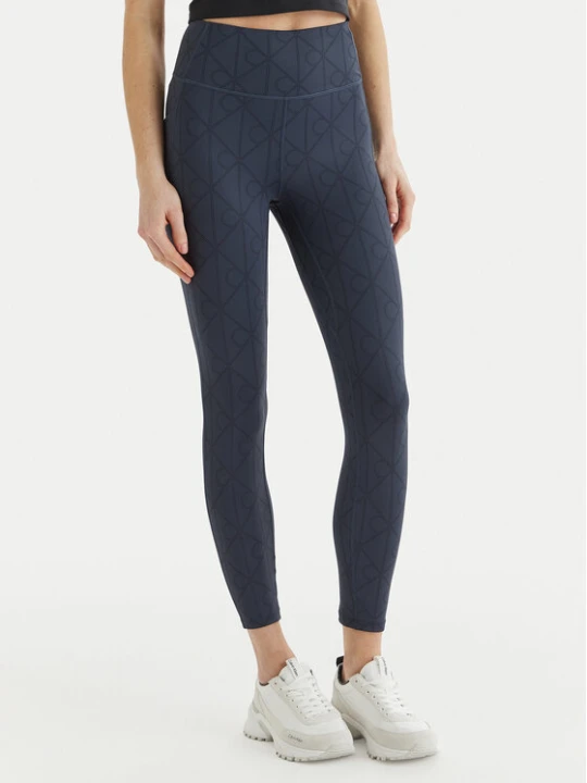 Zdjęcie produktu Calvin Klein Performance Legginsy LVGWS6L645 Granatowy Slim Fit