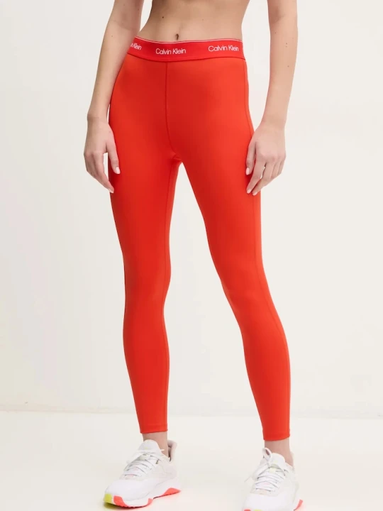 Zdjęcie produktu Calvin Klein Performance legginsy sportowe damskie czerwony