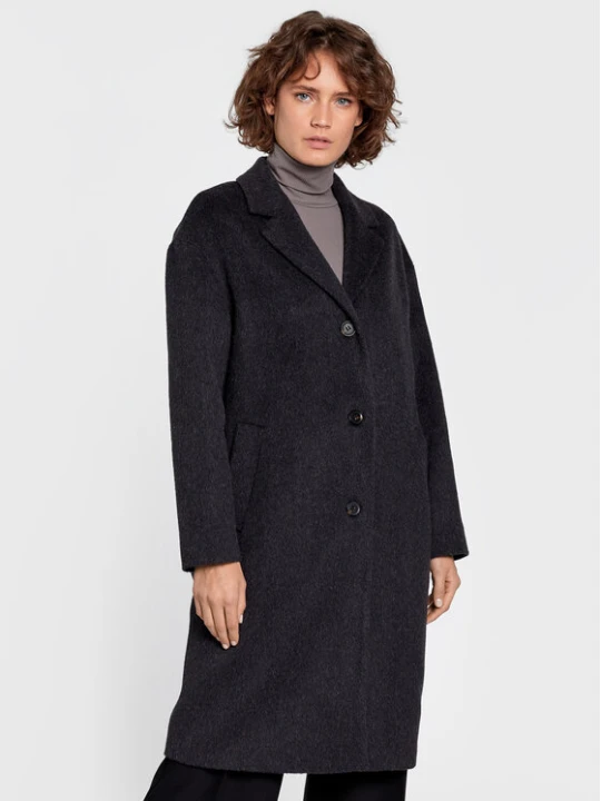Zdjęcie produktu Calvin Klein Płaszcz wełniany K20K204629 Szary Regular Fit