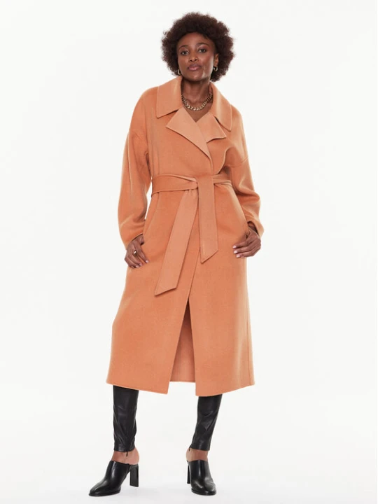Zdjęcie produktu Calvin Klein Płaszcz wełniany K20K205006 Pomarańczowy Oversize