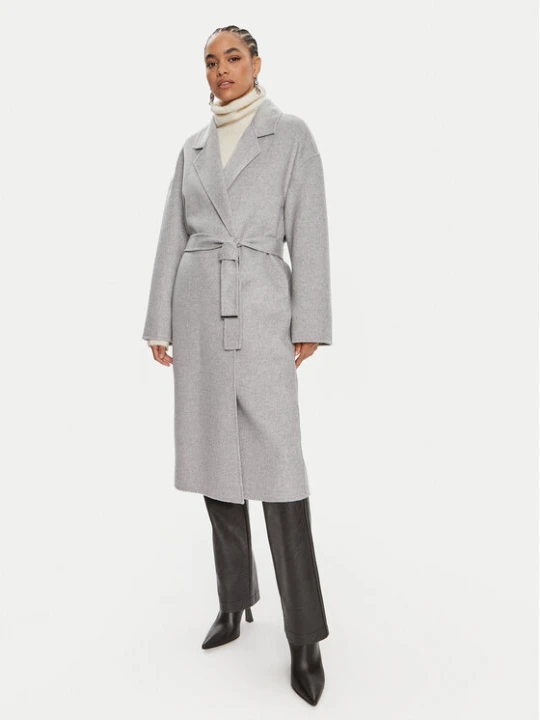 Zdjęcie produktu Calvin Klein Płaszcz wełniany K20K207089 Szary Oversize