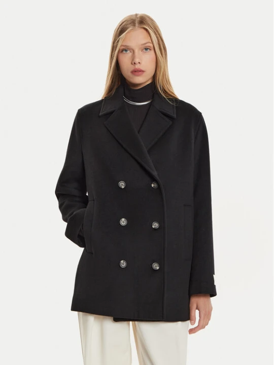 Zdjęcie produktu Calvin Klein Płaszcz wełniany K20K207699 Czarny Regular Fit