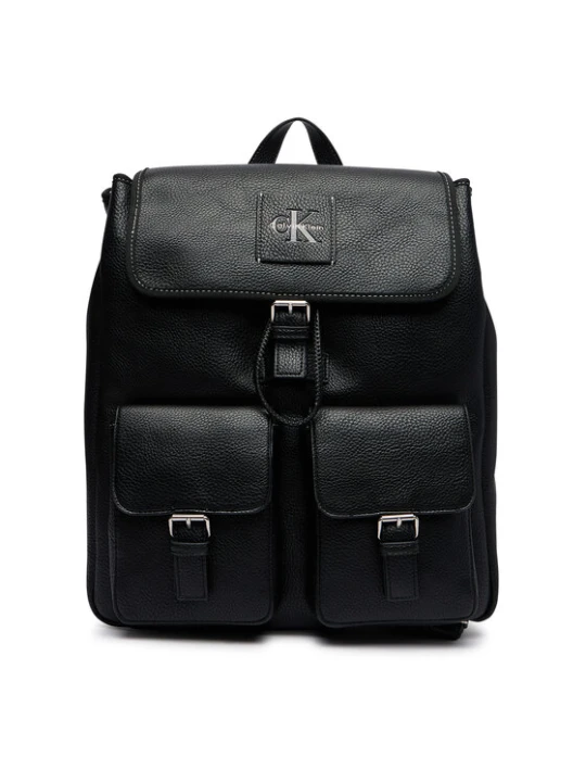 Zdjęcie produktu Calvin Klein Plecak Bold Pebble Flap Backpack LV04D3565G Czarny
