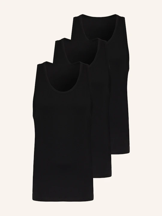 Zdjęcie produktu Calvin Klein Podkoszulka Cotton Stretch Blend, 3 Szt. schwarz CZARNY