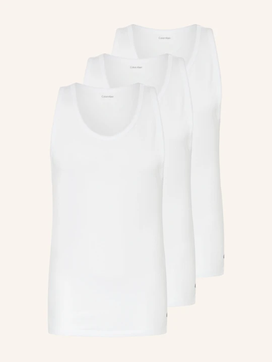 Zdjęcie produktu Calvin Klein Podkoszulka Cotton Stretch Blend, 3 Szt. weiss BIAŁY