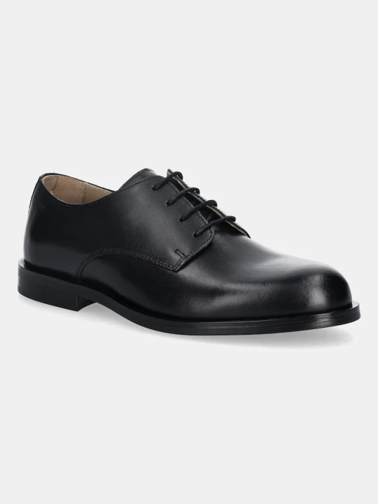 Zdjęcie produktu Calvin Klein półbuty męskie skórzane ESS RUBBER DERBY LTH czarny