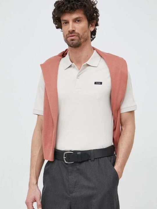 Zdjęcie produktu Calvin Klein polo beżowy