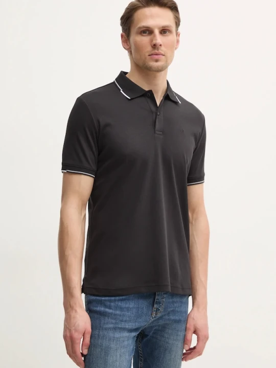Zdjęcie produktu Calvin Klein polo bawełniane czarny