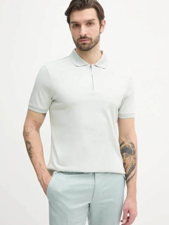 Zdjęcie produktu Calvin Klein polo bawełniane zielony