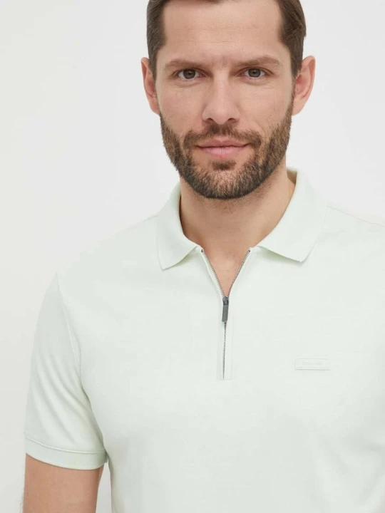 Zdjęcie produktu Calvin Klein polo bawełniane zielony