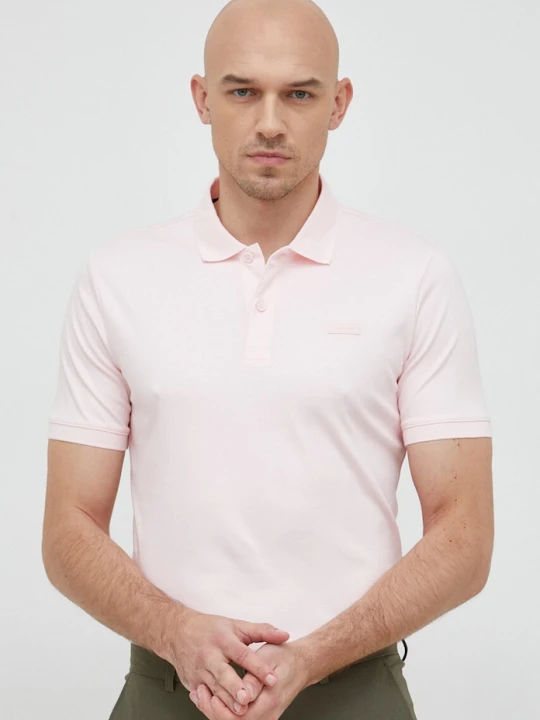 Zdjęcie produktu Calvin Klein polo bawełniane różowy