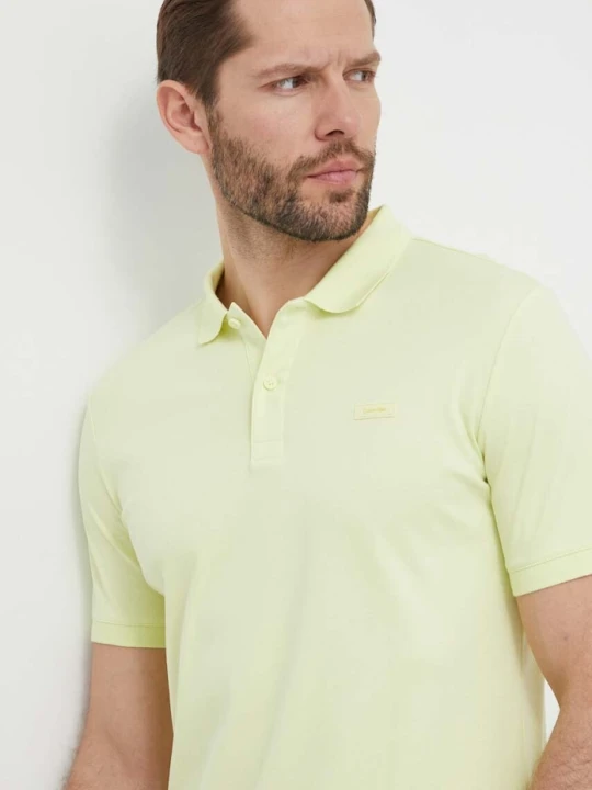 Zdjęcie produktu Calvin Klein polo bawełniane zielony