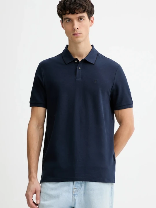 Zdjęcie produktu Calvin Klein polo męskie bawełniane granatowy