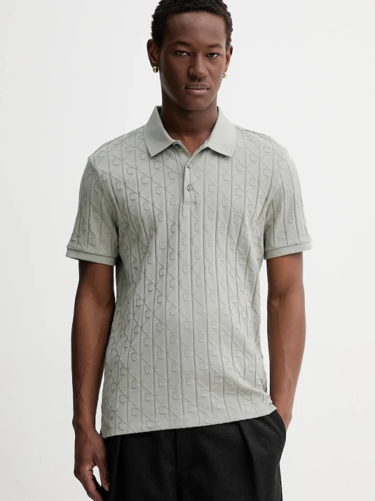 Zdjęcie produktu Calvin Klein polo bawełniane zielony