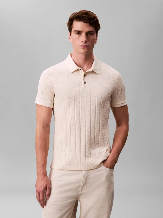 Zdjęcie produktu Calvin Klein Polo | Classic fit kremowy