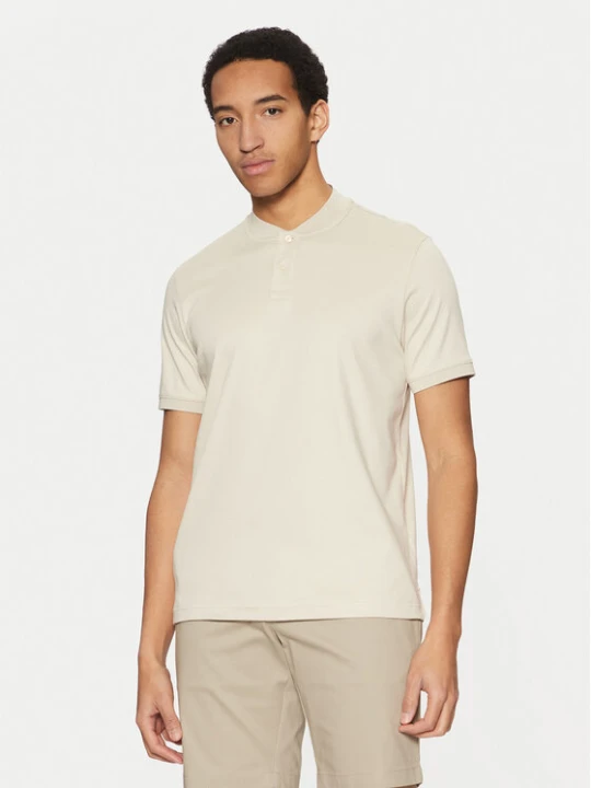 Zdjęcie produktu Calvin Klein Polo K10K111201 Beżowy Regular Fit