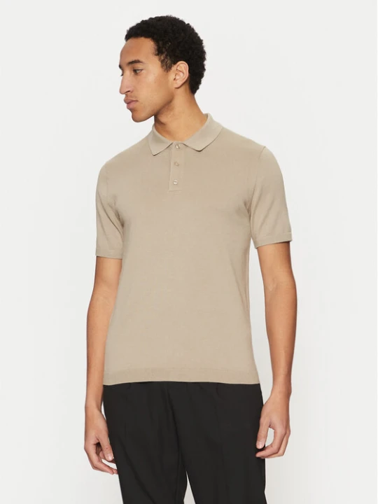 Zdjęcie produktu Calvin Klein Polo K10K114476 Beżowy Regular Fit