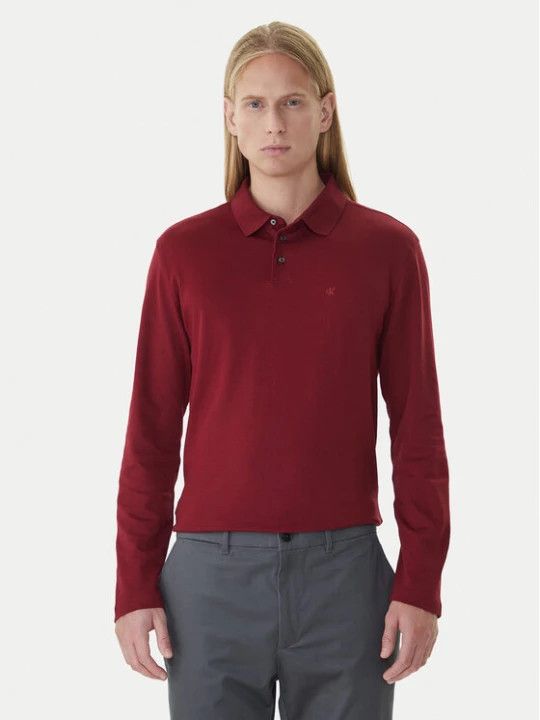 Zdjęcie produktu Calvin Klein Polo LV040EM909 Bordowy Regular Fit