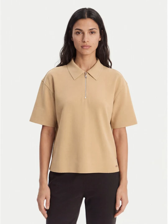 Zdjęcie produktu Calvin Klein Polo LV044E241G Beżowy Relaxed Fit