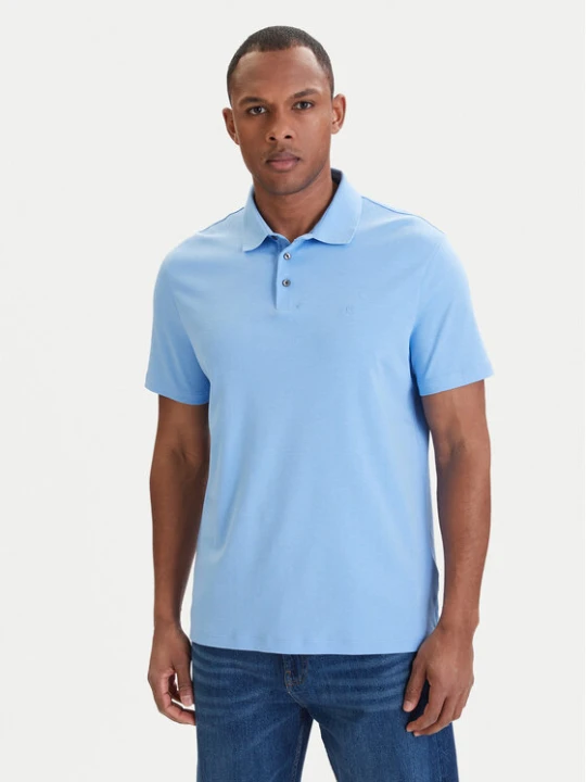 Zdjęcie produktu Calvin Klein Polo LV04LB276G Błękitny Regular Fit Niebieski jasny