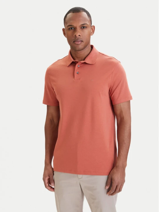 Zdjęcie produktu Calvin Klein Polo LV04LB276G Pomarańczowy Regular Fit