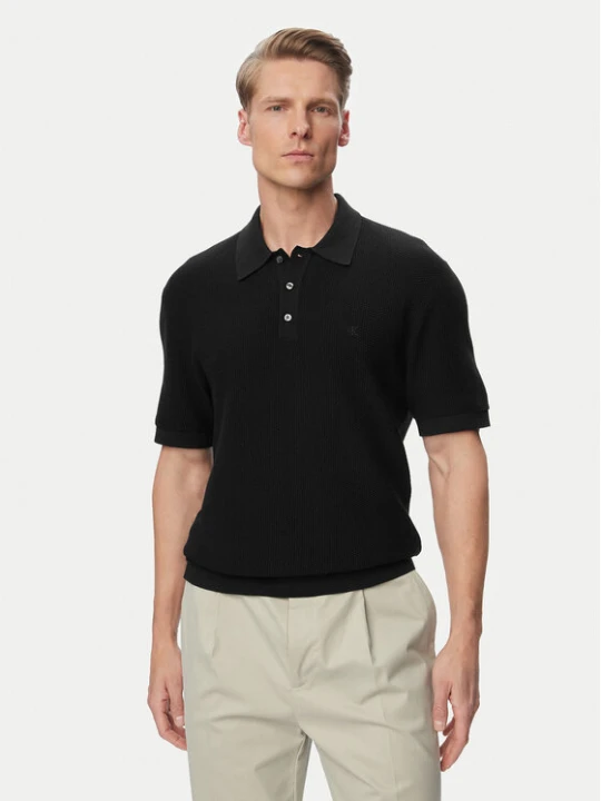 Zdjęcie produktu Calvin Klein Polo LV04LG313G Czarny Regular Fit