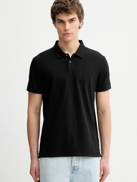 Zdjęcie produktu Calvin Klein polo męskie z bawełną czarny