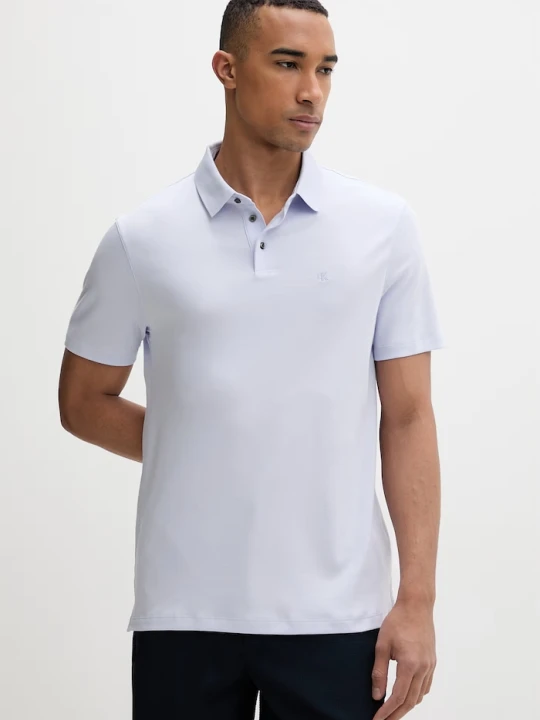 Zdjęcie produktu Calvin Klein polo męskie bawełniane fioletowy