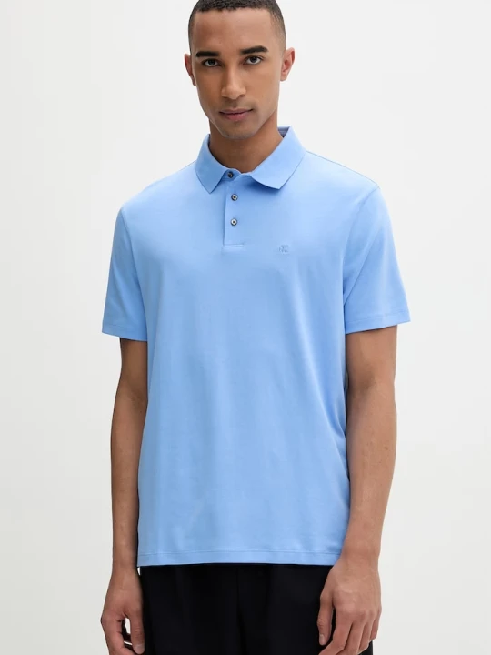 Zdjęcie produktu Calvin Klein polo męskie bawełniane niebieski