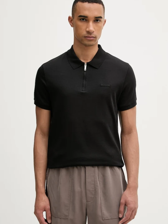 Zdjęcie produktu Calvin Klein polo męskie bawełniane czarny