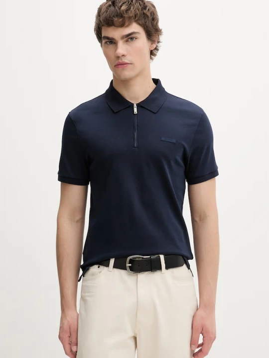 Zdjęcie produktu Calvin Klein polo męskie bawełniane granatowy