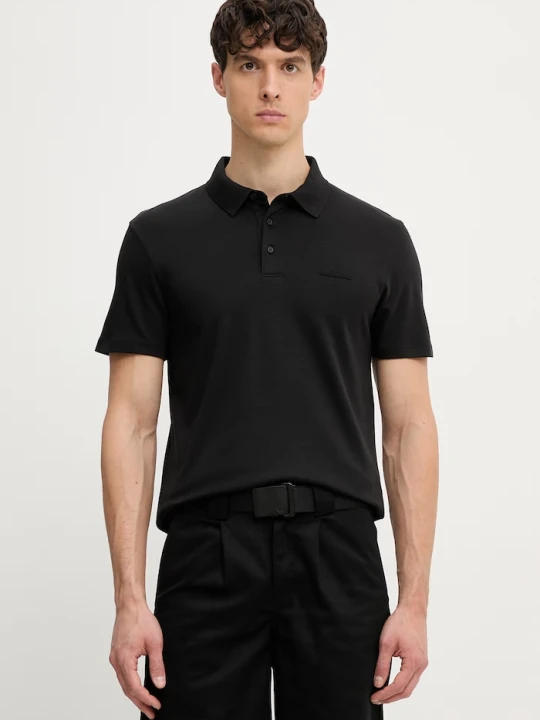 Zdjęcie produktu Calvin Klein polo męskie bawełniane czarny