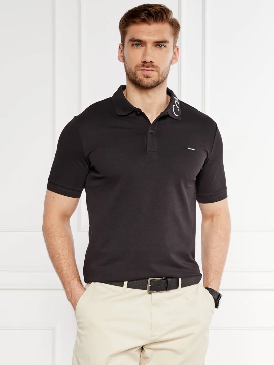 Zdjęcie produktu Calvin Klein Polo Pique Embroid | Slim Fit czarny