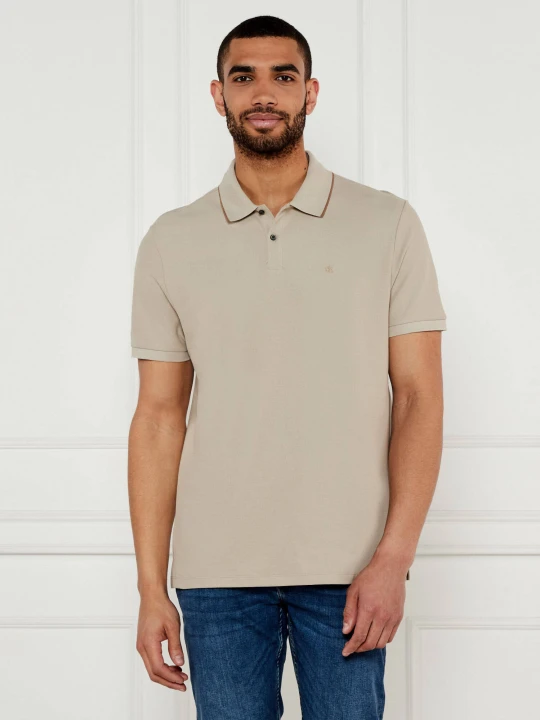 Zdjęcie produktu Calvin Klein Polo | Regular Fit beżowy