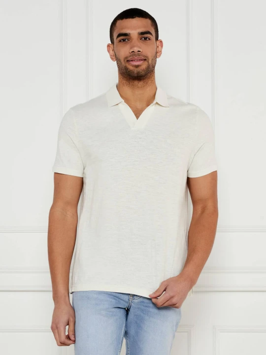 Zdjęcie produktu Calvin Klein Polo | Regular Fit | z dodatkiem lnu ecru