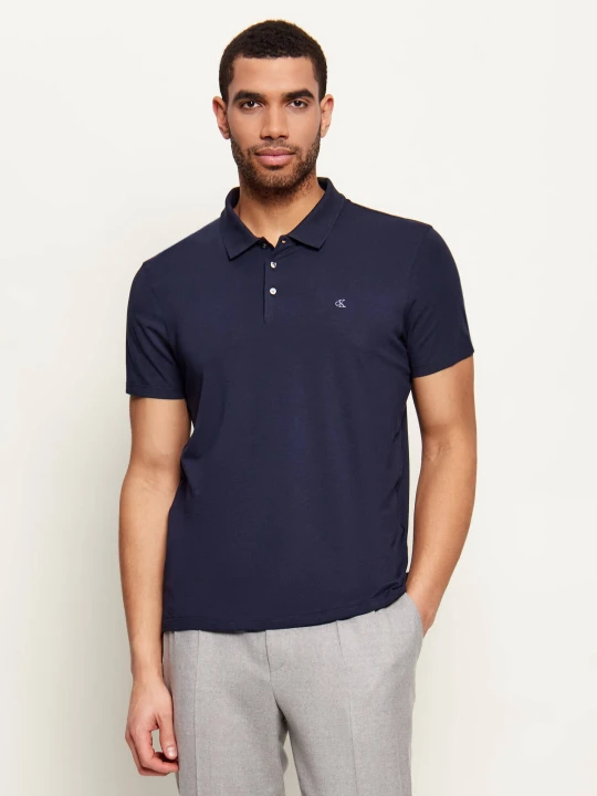 Zdjęcie produktu Calvin Klein Polo | Slim Fit | stretch granatowy