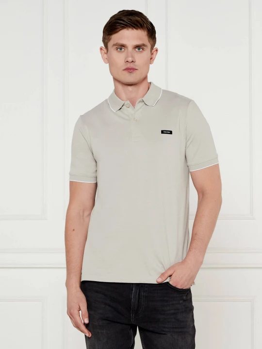 Zdjęcie produktu Calvin Klein Polo | Slim Fit | stretch pique szary