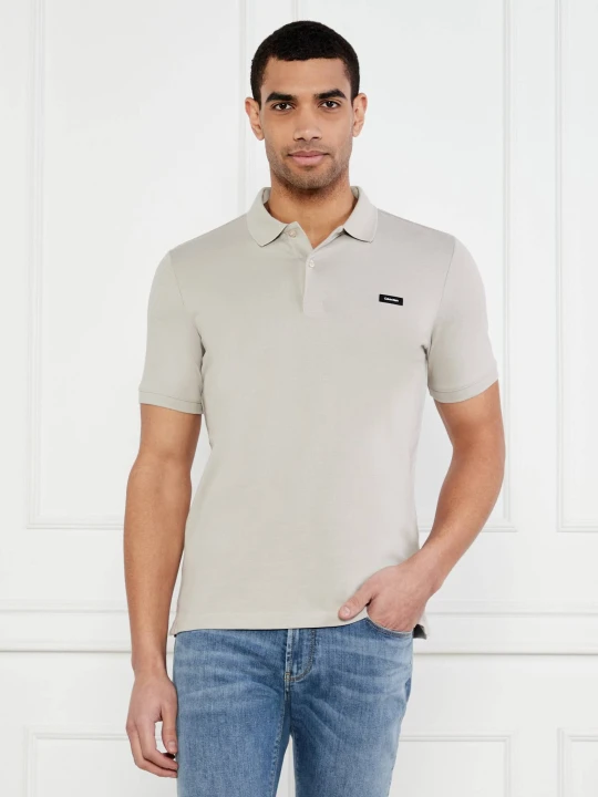 Zdjęcie produktu Calvin Klein Polo | Slim Fit | stretch pique beżowy