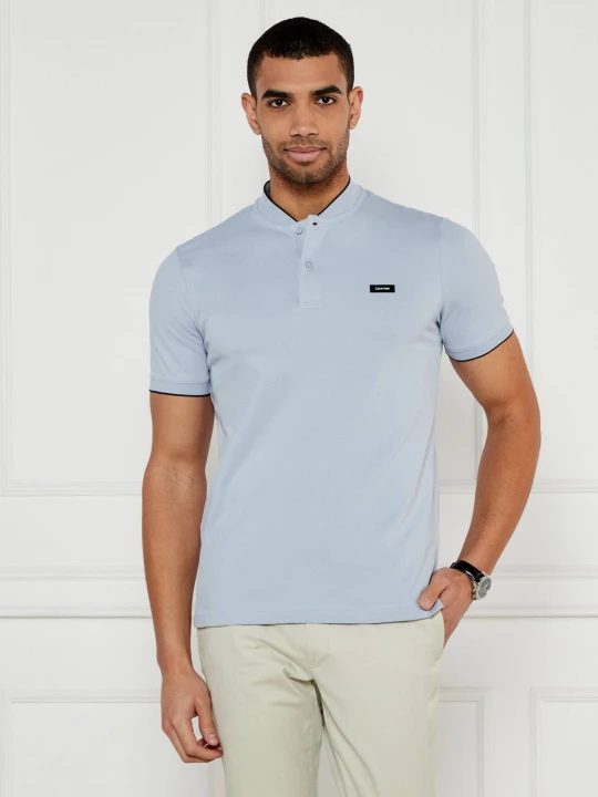 Zdjęcie produktu Calvin Klein Polo | Slim Fit | stretch pique błękitny