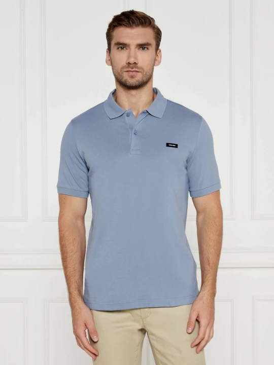 Zdjęcie produktu Calvin Klein Polo | Slim Fit | stretch pique błękitny