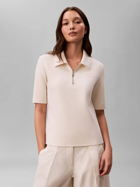Zdjęcie produktu Calvin Klein Polo Spacer | Slim Fit kremowy