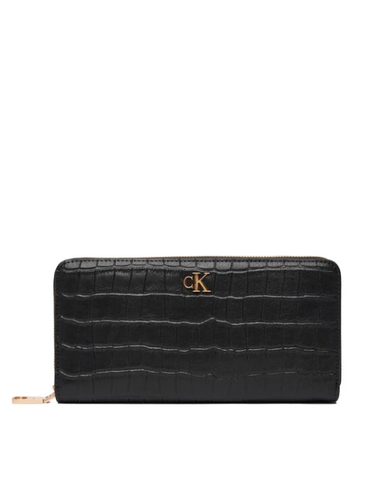 Zdjęcie produktu Calvin Klein Portfel Ck Croc Long Zip Around LV04F1096G Czarny