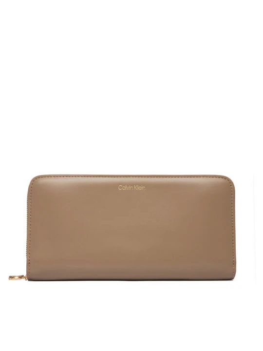 Zdjęcie produktu Calvin Klein Portfel Ck Large Zip Around LV04F1093G Beżowy
