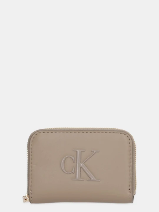 Zdjęcie produktu Calvin Klein portfel damski z imitacji skóry beżowy