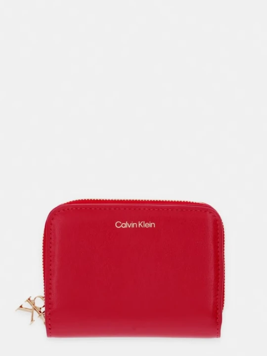 Zdjęcie produktu Calvin Klein portfel damski skórzany bordowy