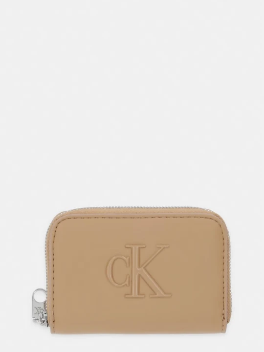 Zdjęcie produktu Calvin Klein portfel damski z imitacji skóry beżowy