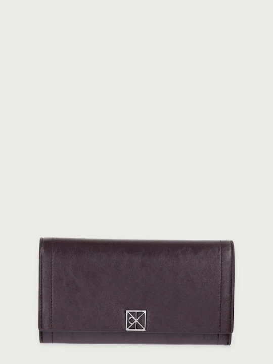 Zdjęcie produktu Calvin Klein portfel damski z imitacji skóry bordowy