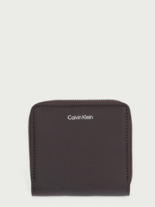 Zdjęcie produktu Calvin Klein portfel damski z imitacji skóry brązowy